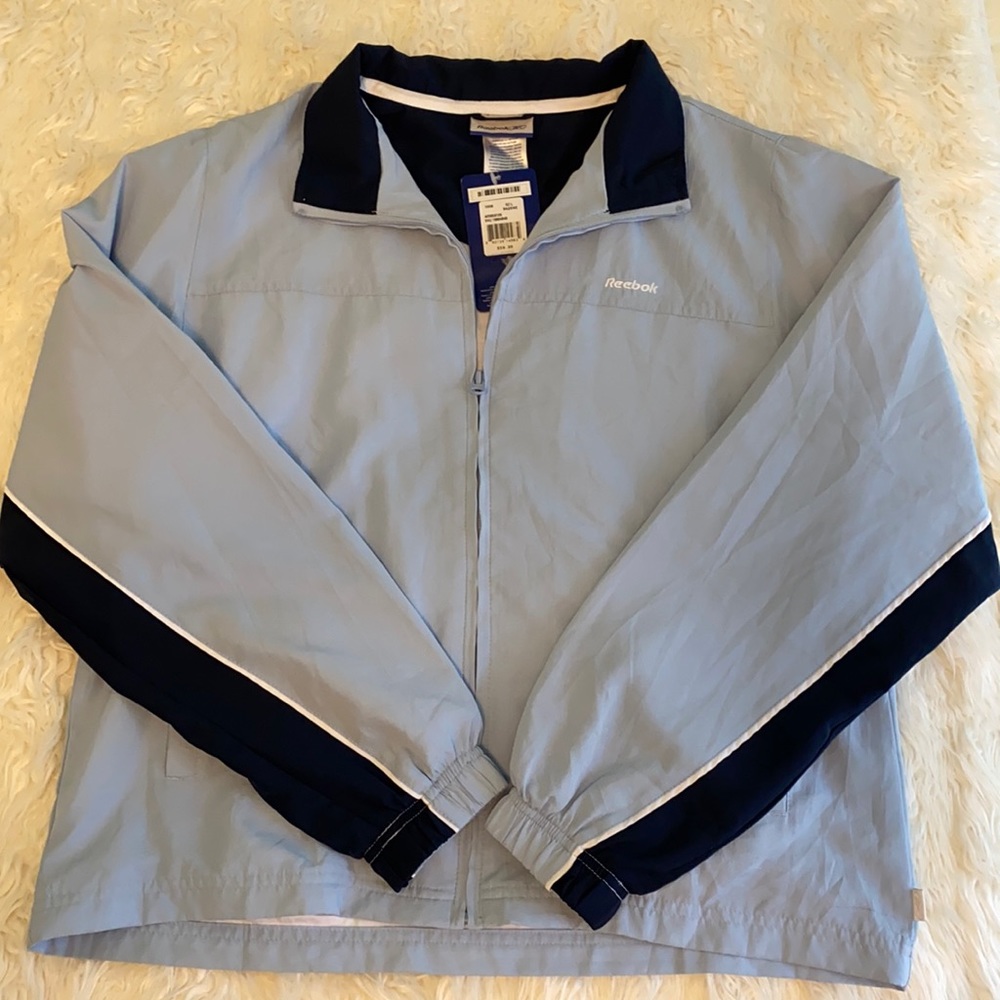PRICE FIRM!! Reebok  vintage navy blue tracksuit